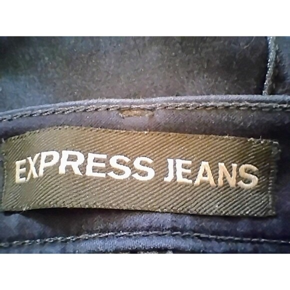 Women's Express Blue Jeans MIA Mid-Rise Cropped Legging Extreme Stretch Size 8R - Picture 6 of 7